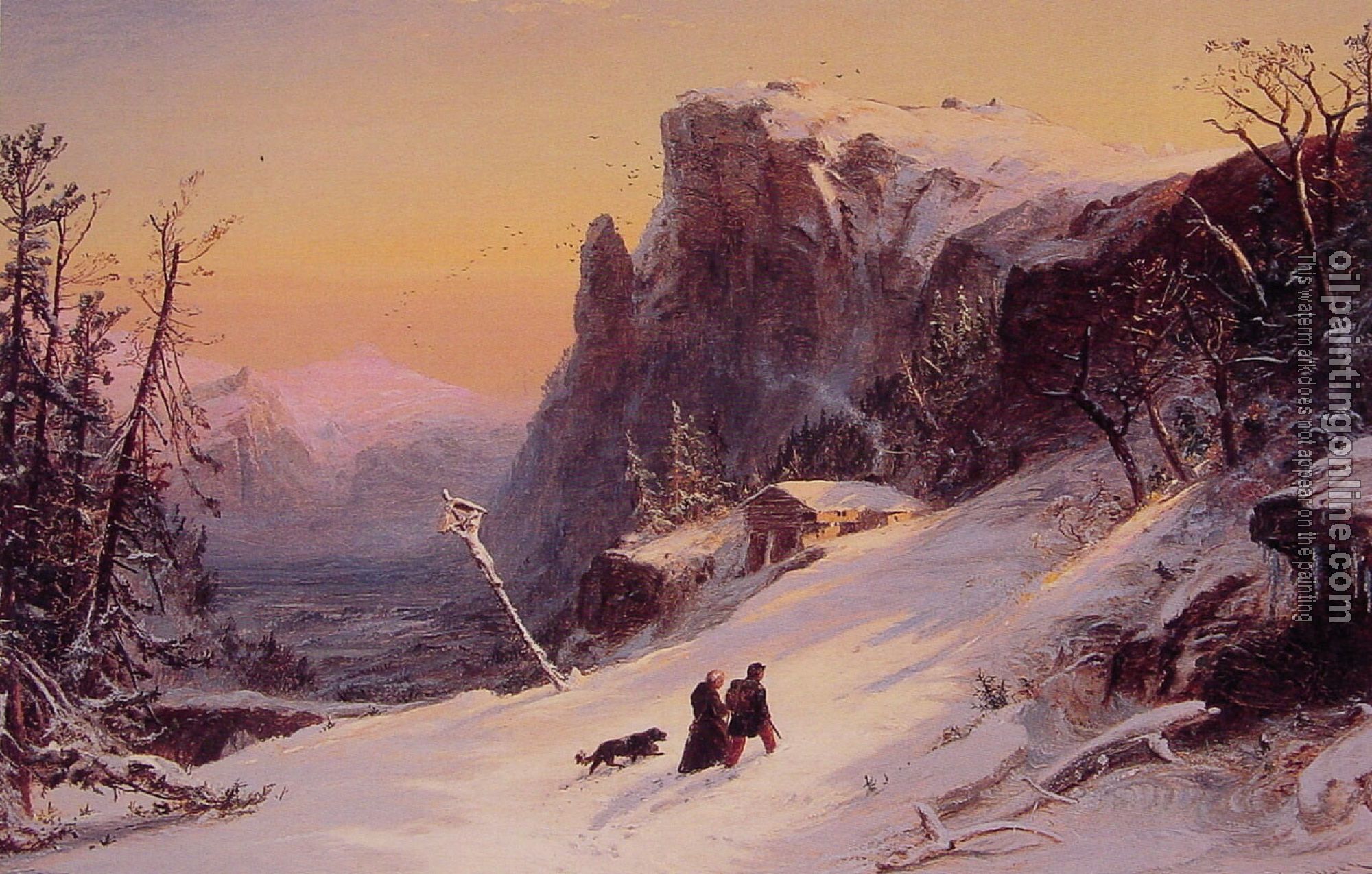 Jasper Francis Cropsey - Winter in Switzerland